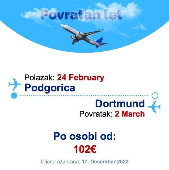 24 February - 2 March | Podgorica - Dortmund
