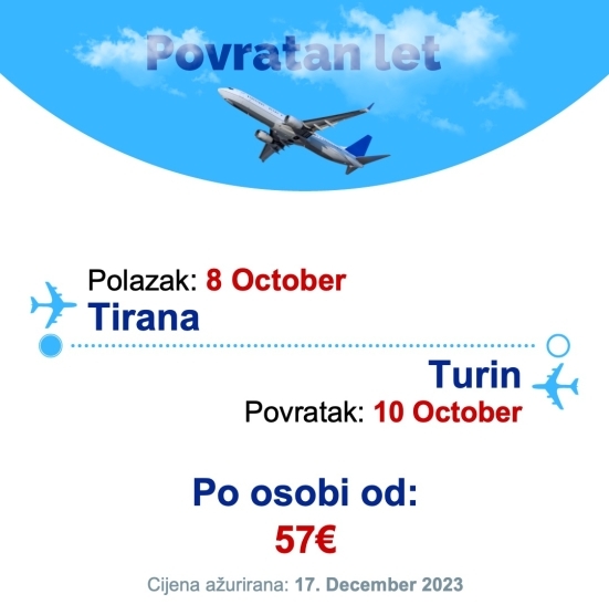 8 October - 10 October | Tirana - Turin