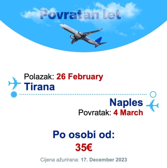 26 February - 4 March | Tirana - Naples