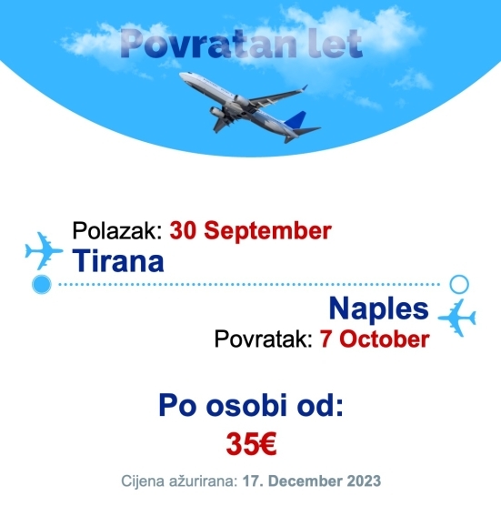 30 September - 7 October | Tirana - Naples