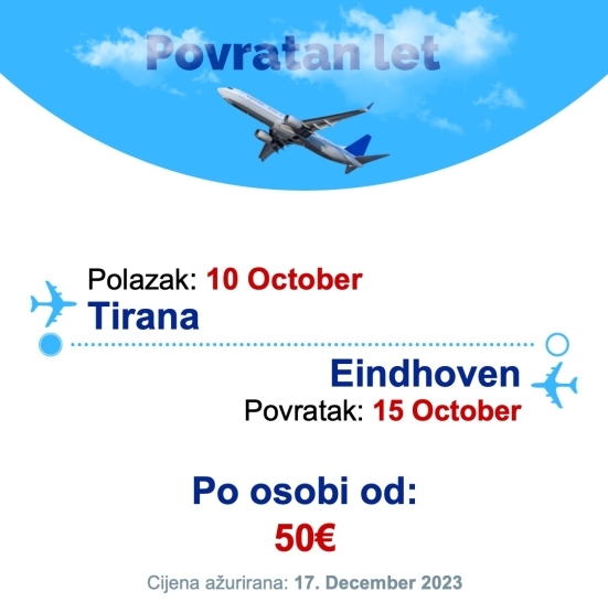 10 October - 15 October | Tirana - Eindhoven