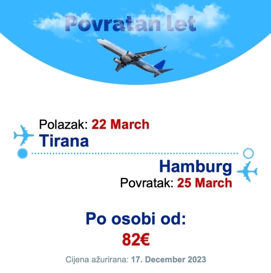 22 March - 25 March | Tirana - Hamburg