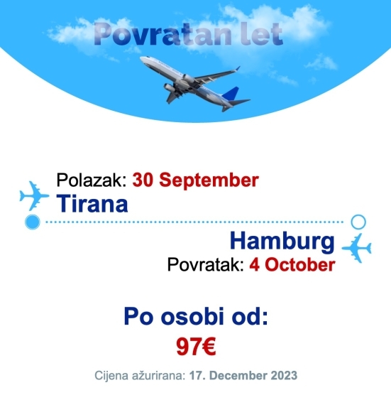 30 September - 4 October | Tirana - Hamburg