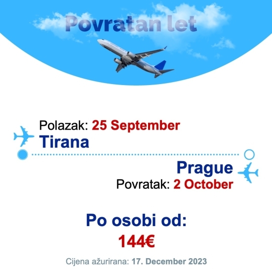 25 September - 2 October | Tirana - Prague
