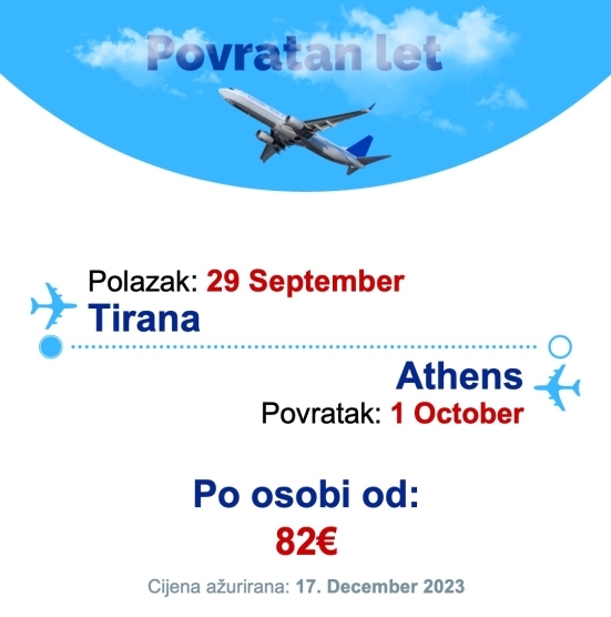 29 September - 1 October | Tirana - Athens