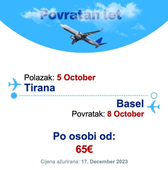 5 October - 8 October | Tirana - Basel