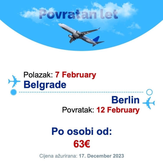 7 February - 12 February | Belgrade - Berlin