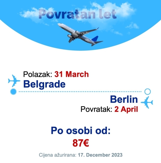 31 March - 2 April | Belgrade - Berlin