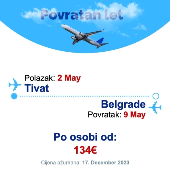 2 May - 9 May | Tivat - Belgrade