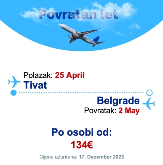 25 April - 2 May | Tivat - Belgrade