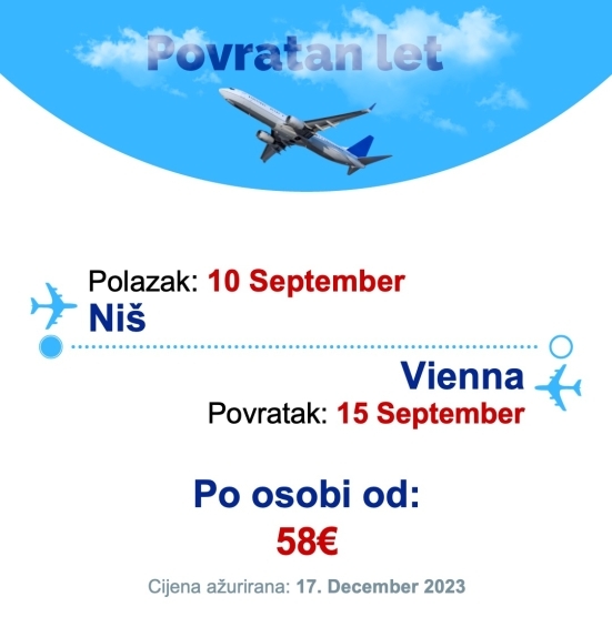 10 September - 15 September | Niš - Vienna