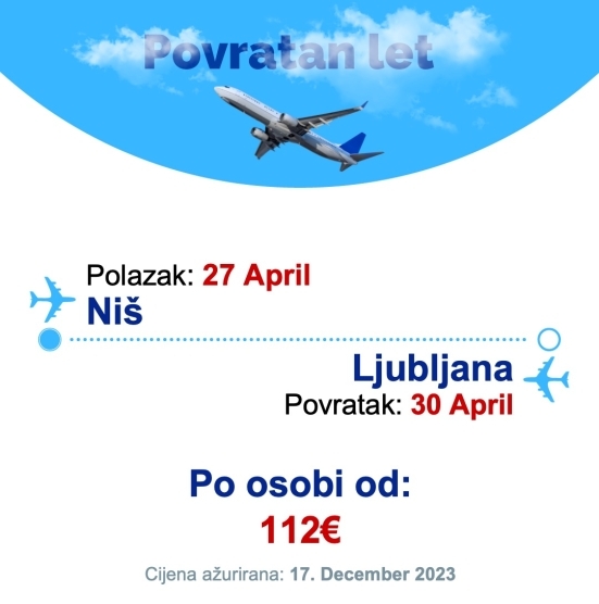 27 April - 30 April | Niš - Ljubljana