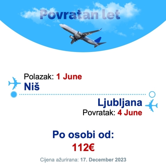 1 June - 4 June | Niš - Ljubljana