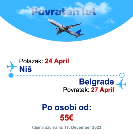 24 April - 27 April | Niš - Belgrade