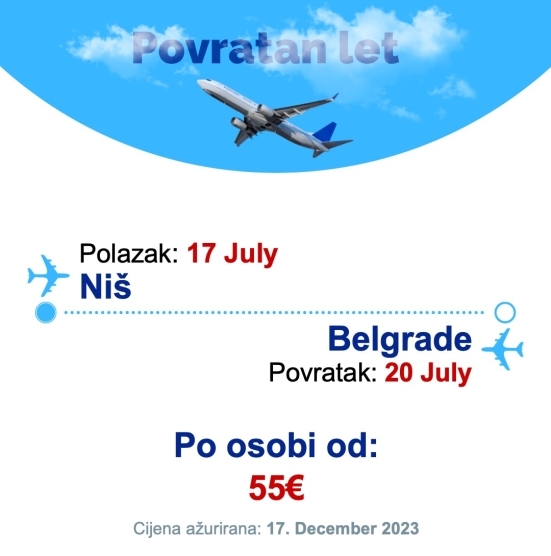 17 July - 20 July | Niš - Belgrade