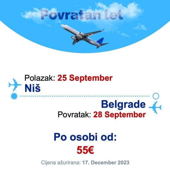 25 September - 28 September | Niš - Belgrade