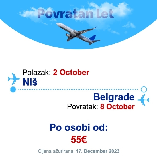 2 October - 8 October | Niš - Belgrade