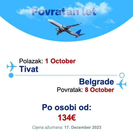 1 October - 8 October | Tivat - Belgrade