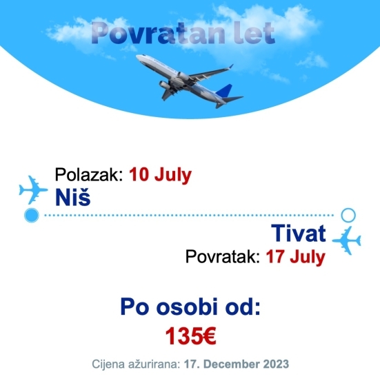 10 July - 17 July | Niš - Tivat