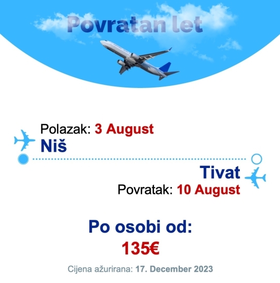 3 August - 10 August | Niš - Tivat