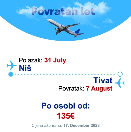 31 July - 7 August | Niš - Tivat