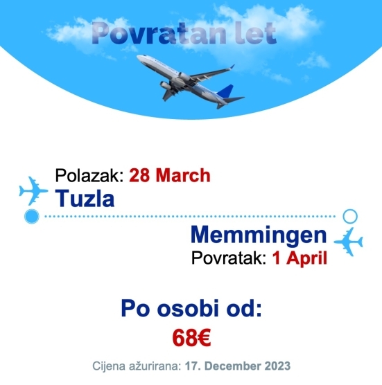 28 March - 1 April | Tuzla - Memmingen