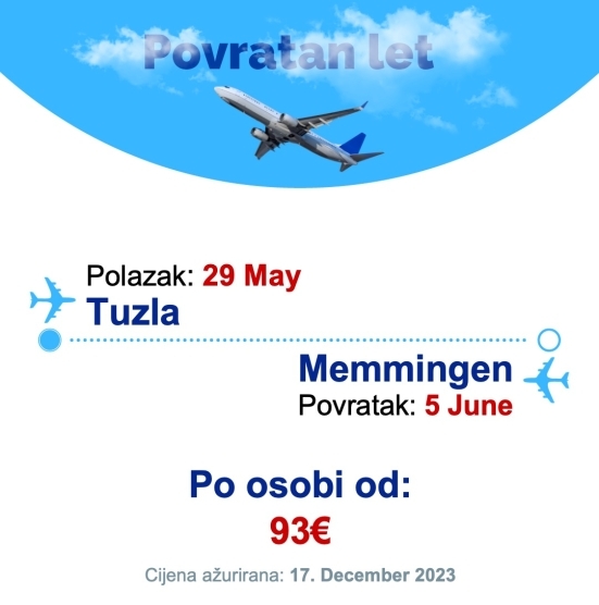 29 May - 5 June | Tuzla - Memmingen