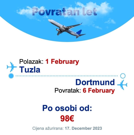 1 February - 6 February | Tuzla - Dortmund