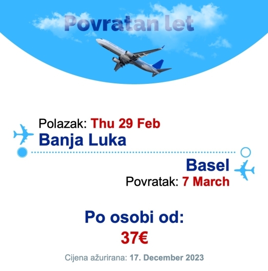Thu 29 Feb - 7 March | Banja Luka - Basel