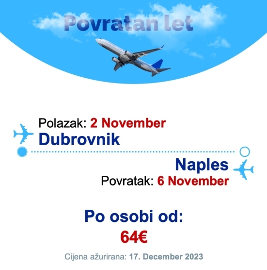 2 November - 6 November | Dubrovnik - Naples