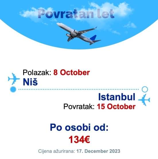 8 October - 15 October | Niš - Istanbul