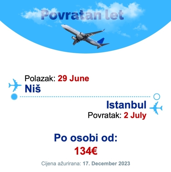 29 June - 2 July | Niš - Istanbul