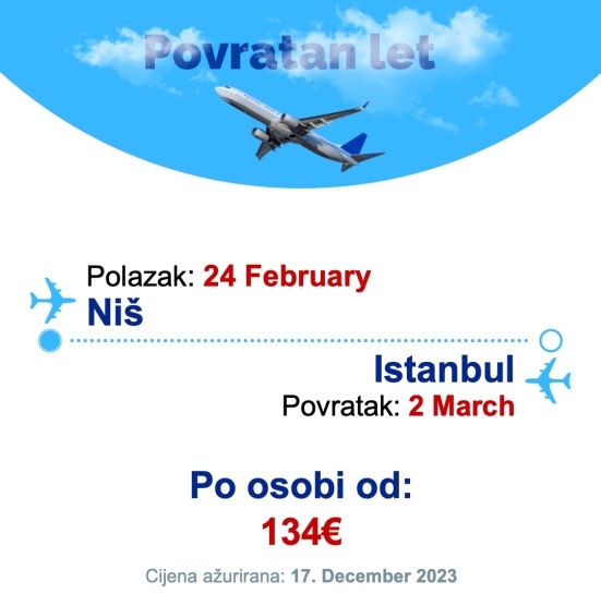 24 February - 2 March | Niš - Istanbul