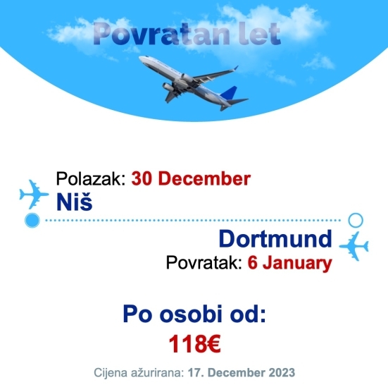 30 December - 6 January | Niš - Dortmund
