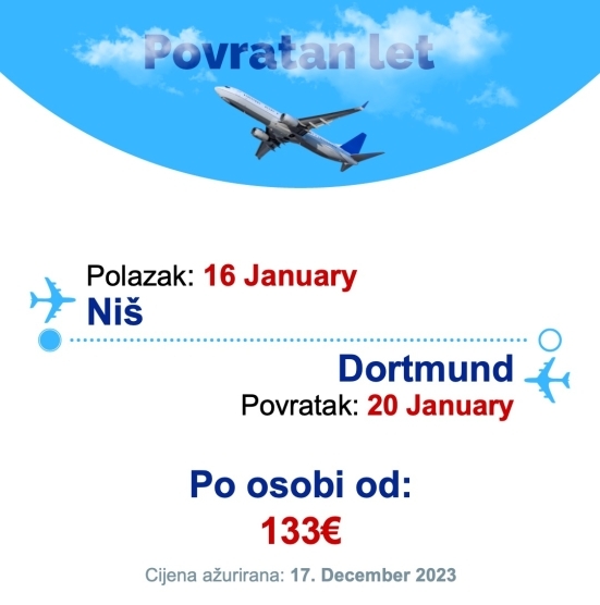 16 January - 20 January | Niš - Dortmund