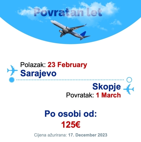 23 February - 1 March | Sarajevo - Skopje