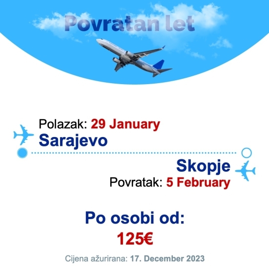 29 January - 5 February | Sarajevo - Skopje