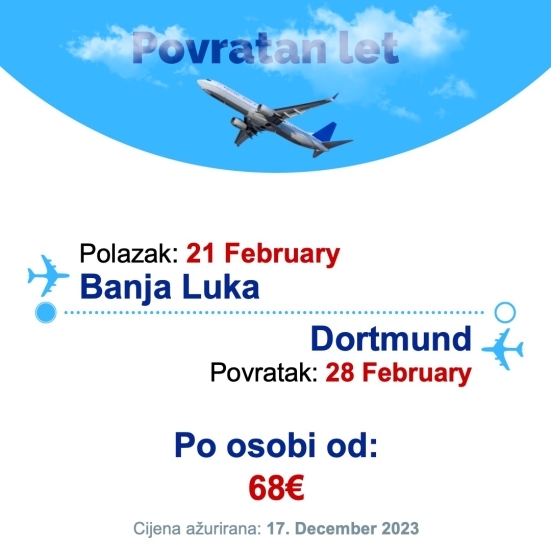 21 February - 28 February | Banja Luka - Dortmund