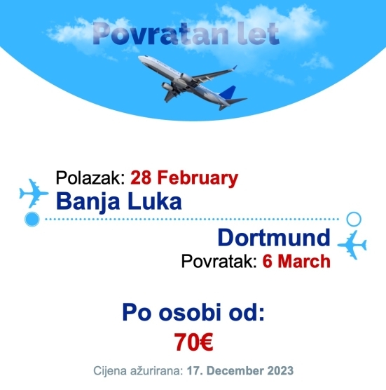 28 February - 6 March | Banja Luka - Dortmund