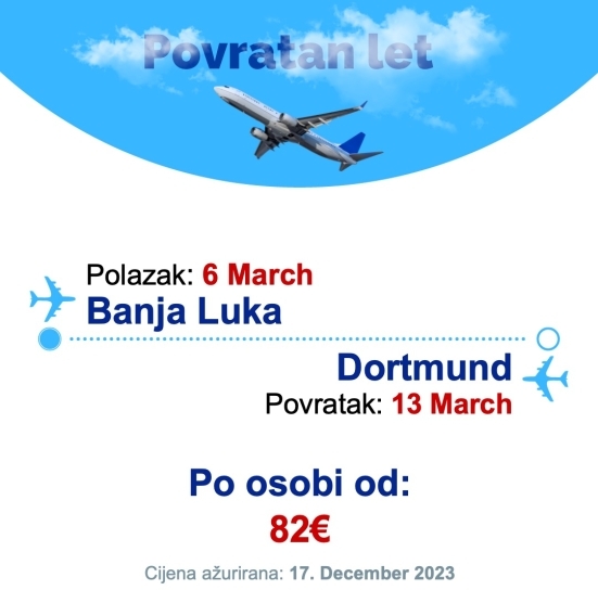 6 March - 13 March | Banja Luka - Dortmund