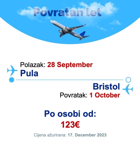 28 September - 1 October | Pula - Bristol