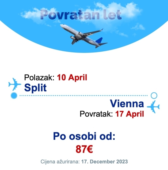 10 April - 17 April | Split - Vienna