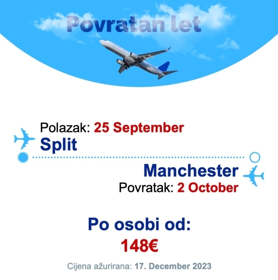 25 September - 2 October | Split - Manchester