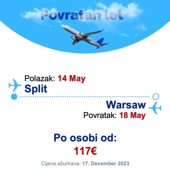 14 May - 18 May | Split - Warsaw