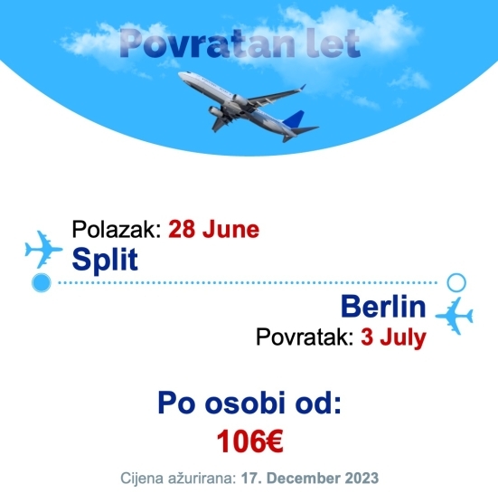 28 June - 3 July | Split - Berlin
