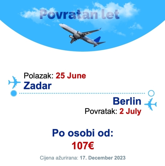 25 June - 2 July | Zadar - Berlin