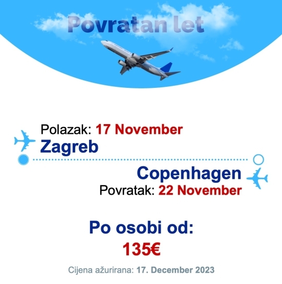 17 November - 22 November | Zagreb - Copenhagen