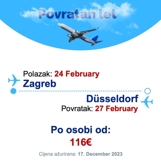 24 February - 27 February | Zagreb - Düsseldorf